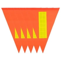 PAMINGONO 5Pcs Red Cycling Safety Flag Reusable Bike Warning Flag Water Resistant Material