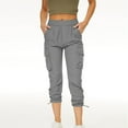 thumbnail image 2 of Outdoor Running Fitness Pants Loose Casual Sweatpants Stretch Woven Breathable Hiking Pants, 2 of 5