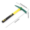 thumbnail image 5 of KINJOEK 2 PCS 15 Inch Pick Mattock Hoe, Forged Steel Weeding Garden Pick Axe with Fiberglass Handle, 5 of 6