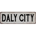 thumbnail image 1 of DALY CITY Vintage Look Rustic Metal City State Sign 6 x 18 Matte Finish Metal 106180041225, 1 of 1