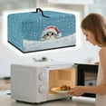 thumbnail image 3 of FOR U DESIGNS Cat Snow Pattern Microwave Oven Dust Cover Portable Shield for Countertop Appliances Stain Resistant Microwave Oven Grill Covers Protector Christmas Decor-L, 3 of 8