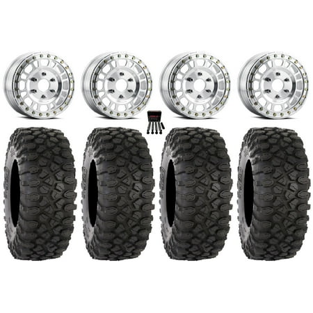 Method 412 Beadlock 15 Wheels Machined 32 XC450 Tires Can-Am Maverick R