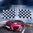 thumbnail image 2 of 10 Pcs Drapeau de Signal de Course Noir et Blanc à Carreaux pour Événements, 2 of 7