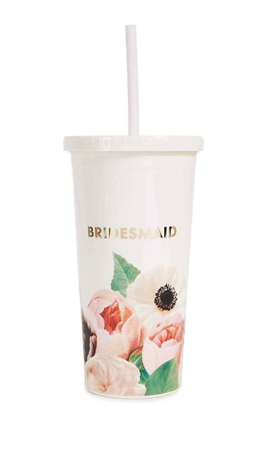 Kate Spade New York Bridesmaids Insulated Plastic Tumbler With Reusable