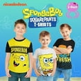 thumbnail image 3 of SpongeBob SquarePants Boys' Graphic T-Shirts (3-Pack) – Toddler to Big Kids | 5T | White/Yellow/Black, 3 of 7