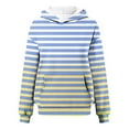 thumbnail image 4 of Ashirexll Oversized Hoodies for Women, Womens Hoodies, Fashion Matching Color Striped Hoodies Casual Ladies Long Sleeve Hooded Sweatshirts, 4 of 5