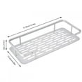 thumbnail image 2 of Bathroom Storage Shelf,Aluminum Wall Mounted Storage Hair Dryer Storage Shelf Bathroom Storage Rack Compact and Lightweight, 2 of 8