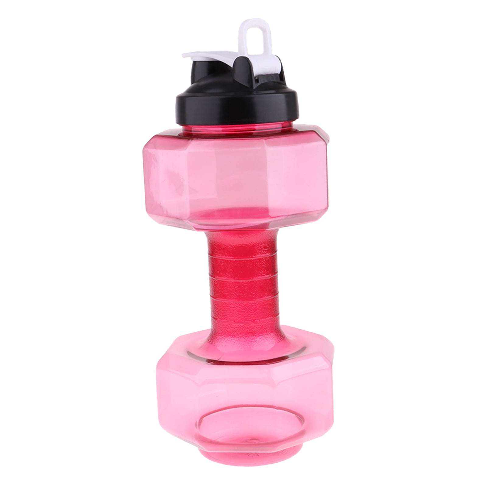 Fitness dumbbells weight strong water drinking bottle 2600ml red