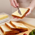 thumbnail image 6 of Butter Cutter Box, Plastic Butter Dish with Lid Butter Slicer Cutter Rectangular Butter Container Kitchen Baking Tool, Butter Cutter Slicer and Dish,Butter Keeper with Cutter for Easy Cutting, 6 of 9