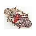 thumbnail image 4 of Faship George Red Rhinestone Crystal Spider Barrette For Halloween, 4 of 5