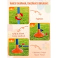 thumbnail image 3 of Vatos Kids Water Sprinkler Toy, Rainbow Splash Yard Sprinkler with Wiggle Tubes and Spray Nozzles, Outdoor Summer Water Toy for Backyard Lawn Play, Boys and Girls Ages 3-8, 3 of 7