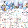 thumbnail image 2 of 12pcs Ocean Animal Pegatina Para Manicura Verano De Dibujos Animados Ballena Mar Sliders DIY Transferencia De Agua Calcomanías Decoración De Uñas Arte Puntas, 2 of 4