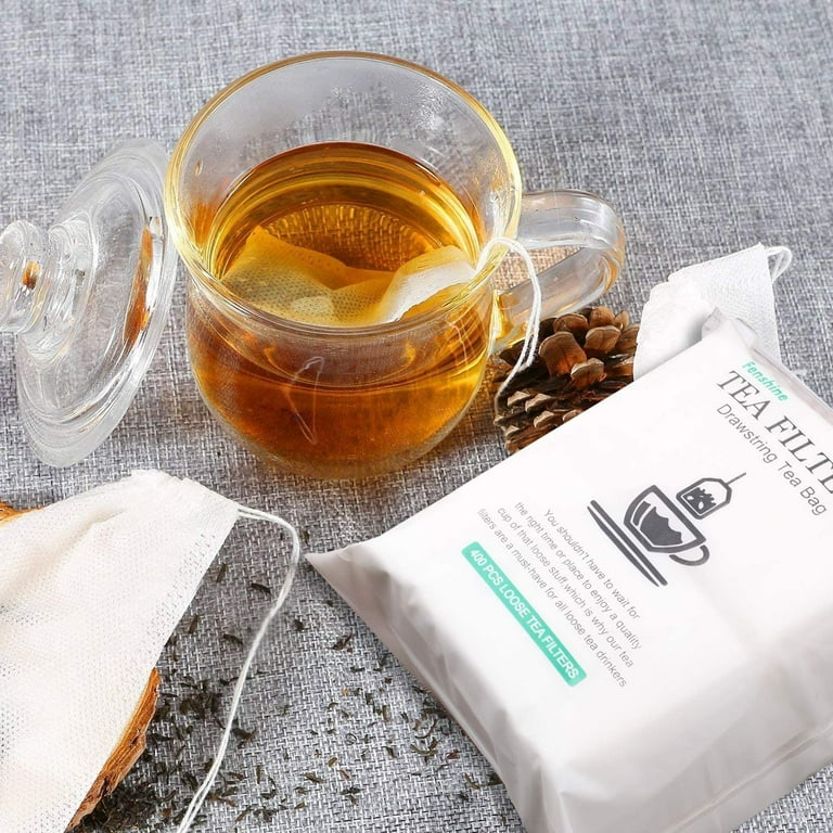 Tea Filter Bags, 50 Pack Housim Reusable Cotton Tea Bags Empty Unbleached  Strainer Filter Bags ECO Friendly Tea/Herb Brew Bags Loose Leaf Tea Infuser