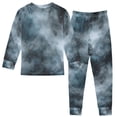 thumbnail image 2 of FORMRS Toddler Unisex Long Sleeve Top and Pants Pajama Set 2-Piece Sleepwear, Sizes 18M-8Y, Watercolor Sky Pattern, 2 of 6
