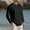 Black, variant on Men's Linen Henley Shirts Long Sleeve Pleated Pullover Tops Fall Winter Fashion Casual Blouses Comfy Solid Button Tops Light Blue L