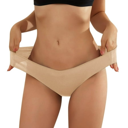 

Women Underwear Brief Seamless V Shaped Belly Support During Pregnancy Breathable Low Waist Panties 1PC