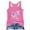 Pink [tank tops for women on sale clearance], variant on Racerback Tank Tops for Women Running Vest Loose Fit Casual Sunflower Graphic Tees Summer Sleeveless Workout Shirts Trendy Athletic Tanks Cami Womens Tank Tops Yellow, XXL