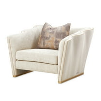 La Terrazza Matching Chenille Chair - Cappuccino/Light Champagne