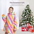 thumbnail image 5 of Wearable Blanket Hoodie, with Hood Pocket and Sleeves, Soft Warm Hooded Blanket for Kids, One Size Fits All, 5 of 5