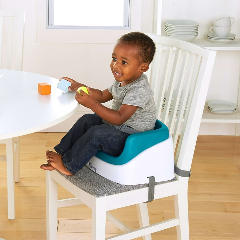 Ingenuity SmartClean Toddler Booster Peacock Blue