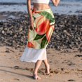 thumbnail image 6 of Peach Elegant Chiffon and Polyester Women's Summer Beach Dresses and Skirts, 6 of 6