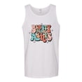 thumbnail image 2 of Wild Bobby Beauty From Ashes Groovy Font With Stars Vintage Men Tank Top, White, XX-Large, 2 of 6