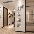 thumbnail image 1 of Namzi -a - Letreros decorativos de pared con letras de acrílico para espejo, para sala de estar, dormitorio y hogar (plateado, 99,5 x 35,5 cm), 1 of 4