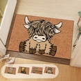 thumbnail image 7 of B Upland Cow Print Non Slip Polyester Bathroom Rug Cute Bedside Mat For Bedroom Decor 16X24 Inch Style B, 7 of 7