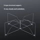 thumbnail image 3 of Mesa de camping plegable ultraligera, se monta en segundos, mesa compacta de aluminio para mochileros en la playa., 3 of 5