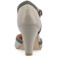 thumbnail image 4 of Journee Womens Olina Round Toe High Block Heel Pumps, Widths Available, 4 of 10