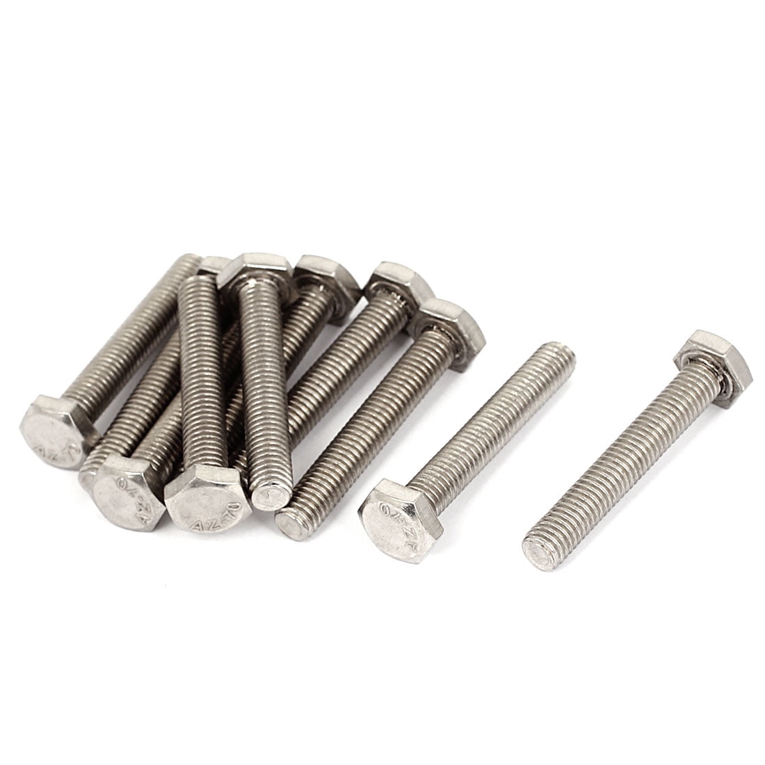 M8 x 50mm 304 Stainless Steel Metric Hex Head Cap Screws Bolts DIN 912