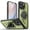 Green, variant on Case For IPhone 16/16Plus/16Pro/16Pro Max, Adjustable Ring Bracket Shell Magnetic Shockproof Bumper Cover