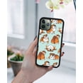 thumbnail image 5 of WIRESTER Shockproof Soft Rubber Cover Case for Apple iPhone 11 Pro 5.8" 2019, English Bulldog Funny Playful Postures Lt Teal, 5 of 5