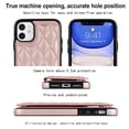 thumbnail image 2 of for iPhone 11 Wallet Case with Card Holder RFID Blocking, Kickstand Card Slots Case, Dimaond Patterned Elegent PU Leather,Double Back Flip Magnetic Clasp and Durable Shockproof Cover,Rosegold, 2 of 8