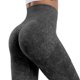 thumbnail image 4 of MKLEKYY Leggings para mujer Pantalones de yoga ajustados color melocotón sin costuras lavados para mujer, 4 of 4