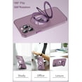 thumbnail image 6 of Case for iPhone 12,[Compatible with Magsafe] with Camera Lens Protector and kiskstnad Lightweight and Translucent Matte Back Soft Edge Shockproof Protective Case Girls Women (Green), 6 of 17
