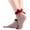 Red, variant on Tauxra Socks for Women Ankle High Women Bowknot Glitter Solid Fishnet Sock Transparent Elastic Sheer Ankle Socks