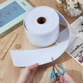 thumbnail image 3 of Self-adhesive Polyester Fabric for DIY Sewing Crafts Patchwork School Projects White 100x2mm about 8m/roll, 3 of 9