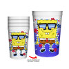 Spongebob Flowers Stripes 4pk 15oz Color Change Cup
