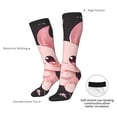thumbnail image 4 of KLL Chibi Axolotl Sakura Fantasy Print Cool Socks Men's Women's Crew Socks Funny Crazy Novelty Stockings, 4 of 6