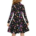 thumbnail image 3 of DISNIMO Mushroom Dress Girls Long Sleeve Swing Dress Kids Knee Length Dresses for Girls 13-14 Years Old Button Down Dress Girls Collared Dresses Youth Midi Dress for Teens Sundress Beach Dress Girls, 3 of 7
