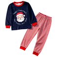 thumbnail image 4 of SUXIAN Family Christmas Pajamas Comfortable Crew Neck Homewear Long Sleeve Kids Festive Outfits Holiday Parties Cozy Indoor Activities Pajamas Kids, 4 of 4