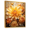 thumbnail image 2 of Designart "Botanical Reverie In Radiant Colors I" Abstract Botanicals Floater Framed Wall Art Living Room, 2 of 5