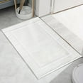 thumbnail image 5 of 2PCS White Cotton Classic Rug Bath Mats Absorbent Cotton Hotel Spa Shower Bathtub Mats [Not A Bathroom Rug] Machine Washable Shower Bathroom Floor Towel, 5 of 9