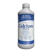 Buried Treasure Calcium Plus Whole Food Complex Liquid, Blueberry, 16 Fl Oz