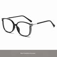 thumbnail image 3 of Cat Eye Reading Glasses for Women with Light Sensitive Photochromic Lenses Blue Light Blocking Readers PC Frame,Magnification 1.5x, black 2, 3 of 13