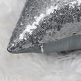 thumbnail image 5 of REGALWOVEN 16"x16" Sequin Throw Pillow Covers Glitter Decorative Cushion Cover Silver Tone 1, 5 of 7