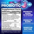 thumbnail image 2 of Probiotics 50 Billion CFU Per Serving - 10 Premium Strains + Digestive Enzymes & Prebiotics - Best Probiotic for Women & Men, Supports Immune, Gut Health, Constipation, Gas & Bloating - 60 Capsules, 2 of 9