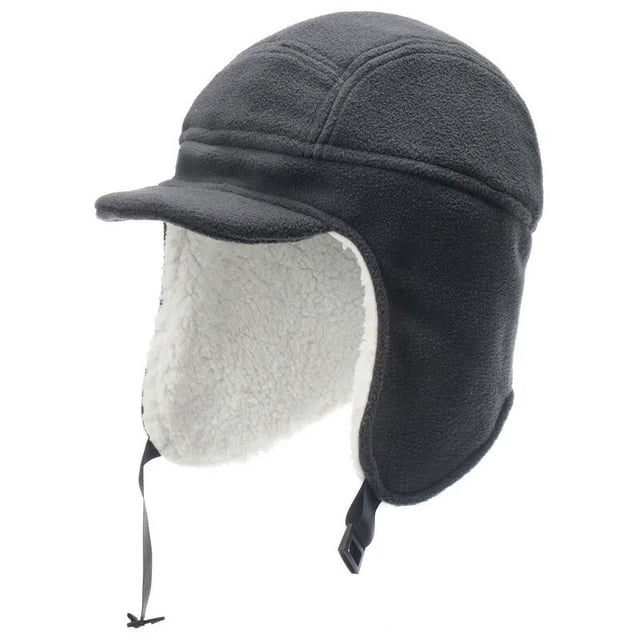 Gorro de lana Berber para hombre, gorros forrados de piel, gorros con ala, gorros con orejeras más cálidos, gorros de esquí gruesos, Invierno