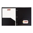 thumbnail image 3 of JAM - Pocket folder - 2 compartments - for Letter - black (pack of 6), 3 of 4